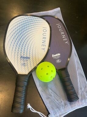 Franklin Journey Pickleball Paddles with Neon Yellow Ball